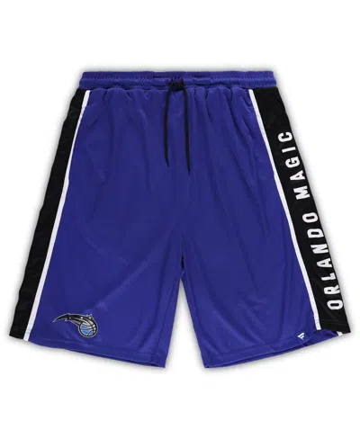 Fanatics Men's  Blue Orlando Magic Big And Tall Referee Iconic Mesh Shorts