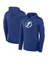 Fanatics Men's  Blue Tampa Bay Lightning Authentic Pro Lightweight Pullover Hoodie In Blue