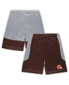 Fanatics Men's  Brown Cleveland Browns Big And Tall Team Logo Shorts In Brown