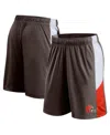 Fanatics Branded Brown Cleveland Browns Prep Colorblock Shorts In Brown