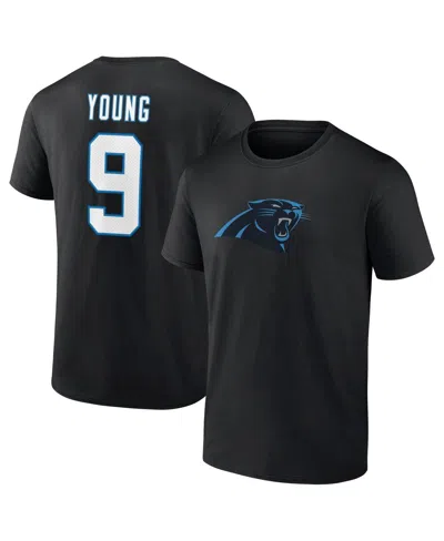 Fanatics Men's  Bryce Young Black Carolina Panthers 2023 Nfl Draft First Round Pick Icon Name And Num