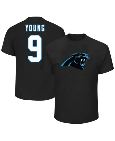 Fanatics Men's  Bryce Young Black Carolina Panthers Big And Tall Player Name And Number T-shirt