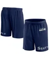 Fanatics Branded College Navy Seattle Seahawks Clincher Shorts In College Navy