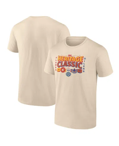 Fanatics Branded Cream 2023 Nhl Heritage Classic Matchup T-shirt