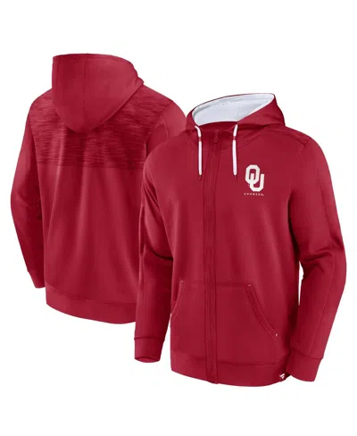 Fanatics Men's  Crimson Oklahoma Sooners Power Index Full-zip Hoodie
