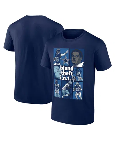 Fanatics Men's  Daron Bland Navy Dallas Cowboys Pick Six T-shirt