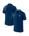 Fanatics Branded  Deep Sea Blue Seattle Kraken Authentic Pro Jacquard Polo In Deep Sea Blue