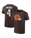 Fanatics Men's  Deshaun Watson Brown Cleveland Browns Player Icon Name And Number T-shirt In Brown