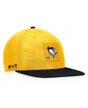 Fanatics Branded Gold/black Pittsburgh Penguins Authentic Pro Alternate Logo Snapback Hat In Gold,black