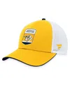 Fanatics Branded  Gold Nashville Predators 2023 Nhl Draft On Stage Trucker Adjustable Hat In Gold