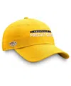 Fanatics Branded Gold Nashville Predators Authentic Pro Rink Adjustable Hat In Gold