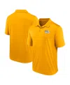Fanatics Men's  Gold Nashville Predators Left Side Block Polo Shirt In Gold