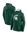 Fanatics Men's  Green Michigan State Spartans On The Ball Pullover Hoodie In Green