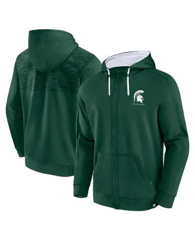 Fanatics Men's  Green Michigan State Spartans Power Index Full-zip Hoodie