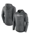 Fanatics Men's  Heather Charcoal Vegas Golden Knights Stacked Long Sleeve Hoodie T-shirt In Heather Charcoal