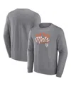 Fanatics Men's  Heather Gray New York Mets Simplicity Pullover Sweatshirt In Heather Gray