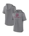 Fanatics Men's  Heather Gray Texas A&m Aggies Modern Stack Hoodie T-shirt In Heather Gray