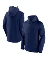 Fanatics Men's  Heather Navy Nashville Predators Authentic Pro Road Tech Full-zip Hoodie Jacket In Navy