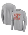 Fanatics Branded Heathered Charcoal Tampa Bay Buccaneers Playability Pullover Sweatshirt In Heathered Charcoal