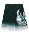 Fanatics Men's  Hunter Green Milwaukee Bucks Big And Tall Graphic Shorts In Hunter Green