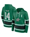 Fanatics Men's  Jamie Benn Kelly Green Dallas Stars Name And Number Lace-up Pullover Hoodie In Kelly Green