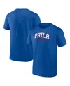 Fanatics Men's  Joel Embiid Royal Philadelphia 76ers Name And Number T-shirt In Royal