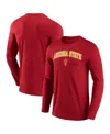 Fanatics Men's  Maroon Arizona State Sun Devils Campus 2.0 Long Sleeve T-shirt In Maroon