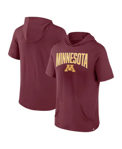 Fanatics Men's  Maroon Minnesota Golden Gophers Outline Lower Arch Hoodie T-shirt