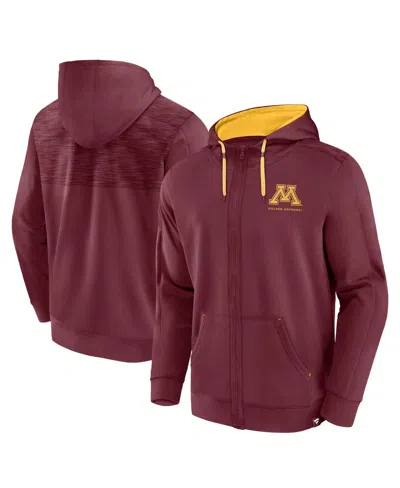 Fanatics Men's  Maroon Minnesota Golden Gophers Power Index Full-zip Hoodie