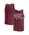 Fanatics Branded  Maroon Texas A&m Aggies Block Arch Tank Top In Maroon