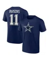 Fanatics Men's  Micah Parsons Navy Dallas Cowboys Player Icon Name And Number T-shirt In Navy