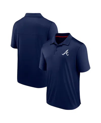 Fanatics Men's  Navy Atlanta Braves Hands Down Polo Shirt