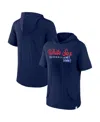 Fanatics Branded Navy Chicago White Sox Offensive Strategy Short Sleeve Pullover Hoodie In Navy