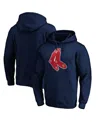 Fanatics Men's  Navy Distressed Boston Red Sox Cooperstown Collection Huntington Logo Fitted Pullover In Navy