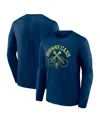 Fanatics Branded  Navy Nashville Sc X Johnny Cash Guitar Long Sleeve T-shirt In Navy