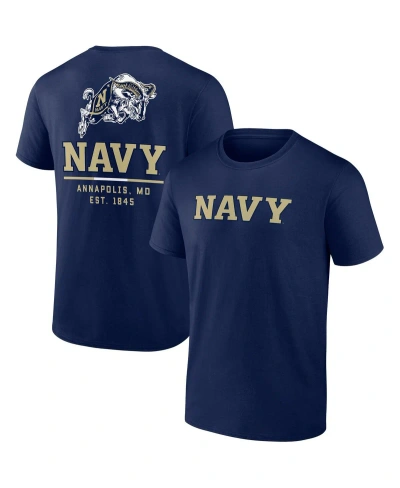 Fanatics Men's  Navy Navy Midshipmen Game Day 2-hit T-shirt