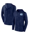 Fanatics Men's  Navy North Carolina Tar Heels Camo Hoodie Long Sleeve T-shirt In Navy