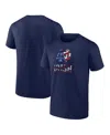 Fanatics Men's  Navy Notre Dame Fighting Irish Banner Wave T-shirt In Navy