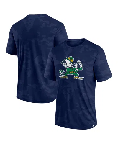 Fanatics Men's  Navy Notre Dame Fighting Irish Camo Logo T-shirt