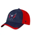 Fanatics Branded Navy/red Washington Capitals Authentic Pro Rink Camo Flex Hat In Navy,red