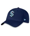 Fanatics Branded Navy Seattle Kraken Primary Logo Snapback Hat In Navy