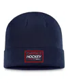 Fanatics Branded  Navy Washington Capitals Authentic Pro Cuffed Knit Hat In Navy