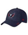 Fanatics Branded  Navy Washington Capitals Authentic Pro Rink Flex Hat In Navy