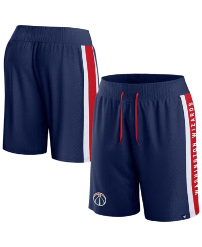 Fanatics Men's  Navy Washington Wizards Referee Iconic Mesh Shorts
