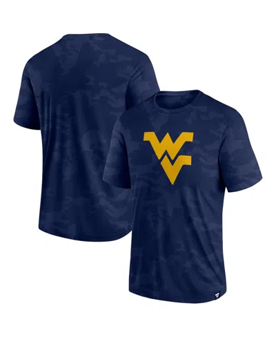 Fanatics Men's  Navy West Virginia Mountaineers Camo Logo T-shirt