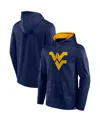 Fanatics Men's  Navy West Virginia Mountaineers On The Ball Pullover Hoodie In Navy