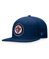Fanatics Branded Navy Winnipeg Jets Core Primary Logo Fitted Hat In Navy