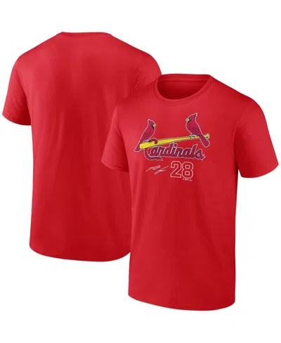 Fanatics Men's  Nolan Arenado Red St. Louis Cardinals Player Name And Number T-shirt