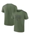Fanatics Men's  Olive Oklahoma Sooners Oht Military-inspired Appreciation Stencil T-shirt In Olive
