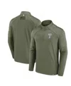 Fanatics Men's  Olive Texas Tech Red Raiders Oht Military-inspired Appreciation Titan Raglan Quarter- In Olive